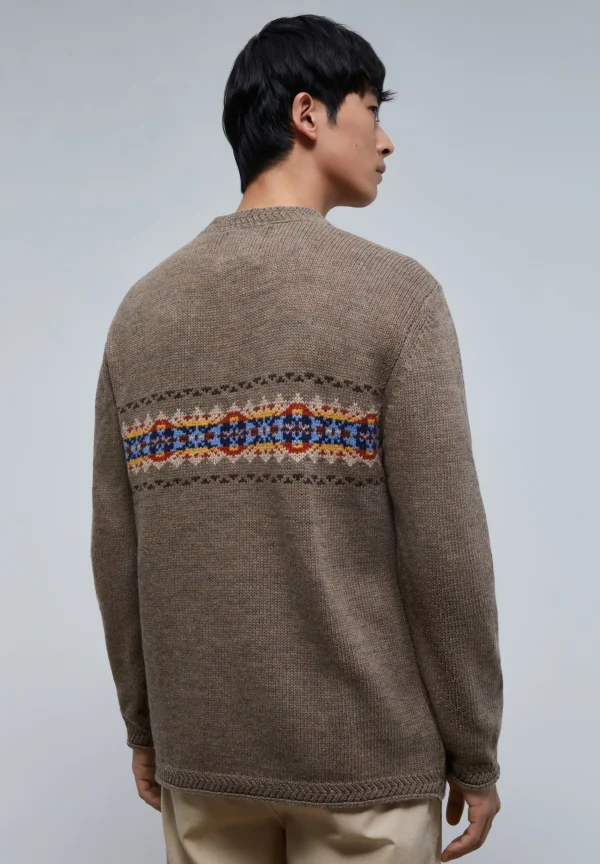 scalperscompany Jersey Punto Detalle Rib-Hombre Jerséis Y Cárdigans