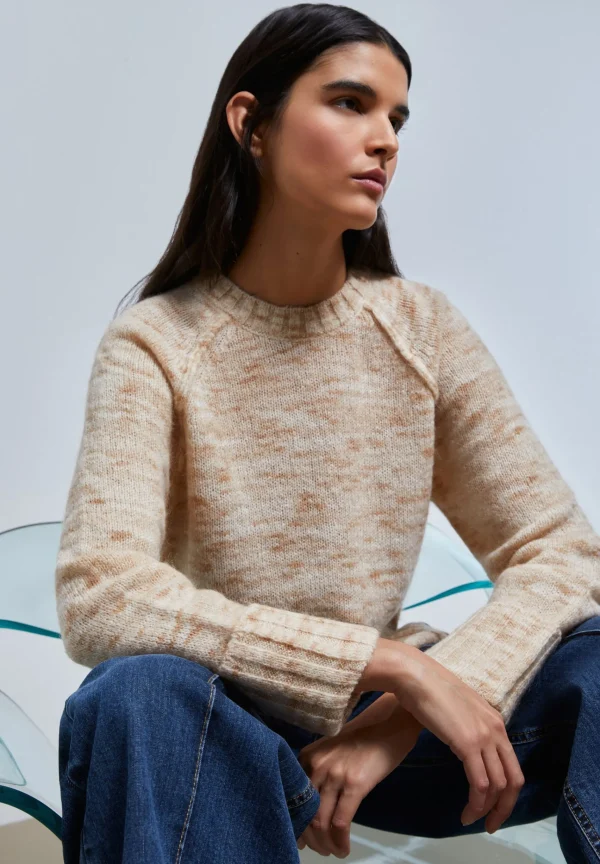 scalperscompany Jersey Punto Manga Ranglan-Mujer Punto