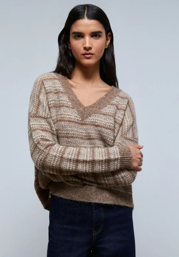 scalperscompany Jersey Punto Rayas-Mujer Punto