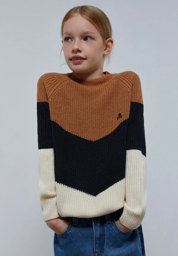 scalperscompany Jersey Punto Tricolor-Niños Jerséis Y Cárdigans