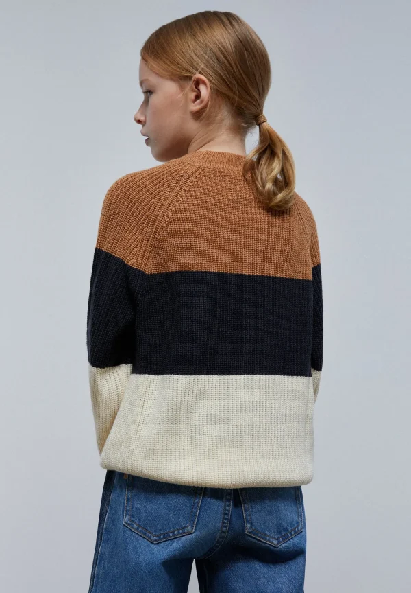 scalperscompany Jersey Punto Tricolor-Niños Jerséis Y Cárdigans