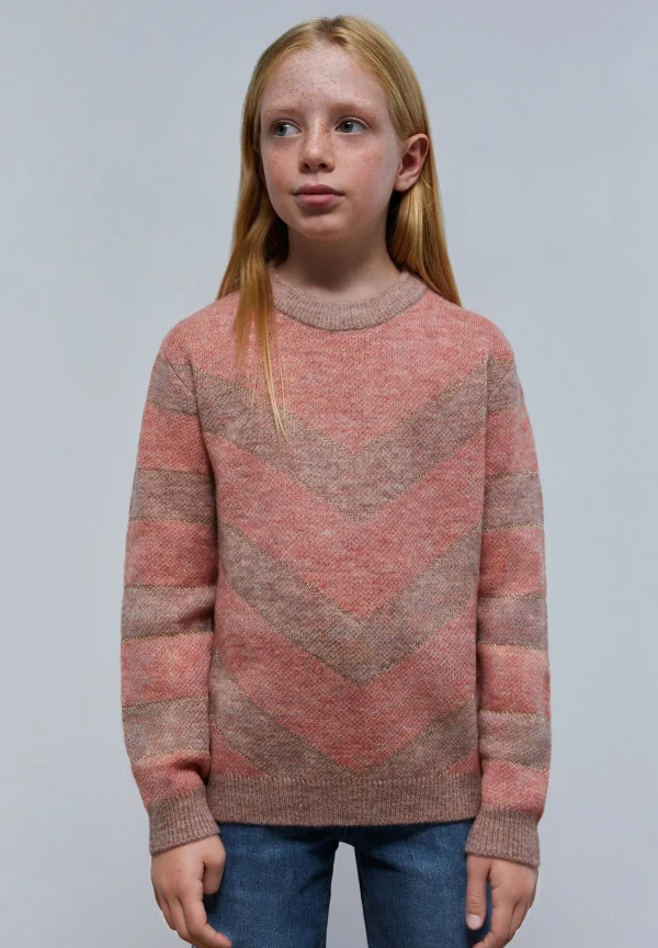scalperscompany Jersey Punto Zig Zag Lurex-Niños Jerséis Y Cárdigans