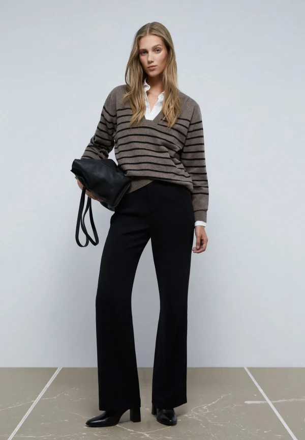 scalperscompany Jersey Rayas Detalle Escote-Mujer Punto