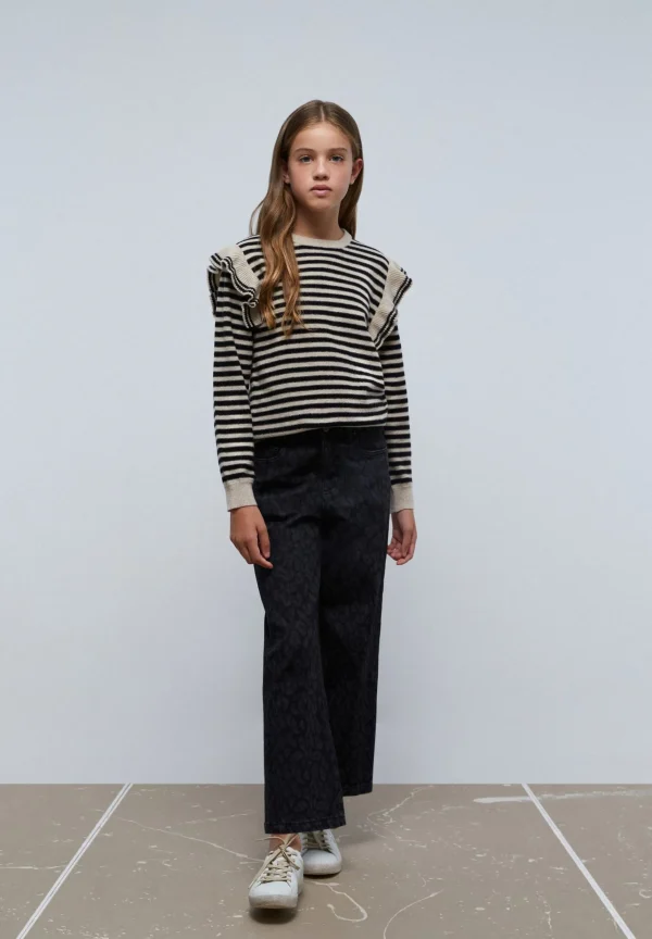 scalperscompany Jersey Rayas Volantes-Niños Jerséis Y Cárdigans