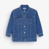 LAAGAM | Chaqueta De-Nimes Indigo-Mujer Abrigos Y Chaquetas