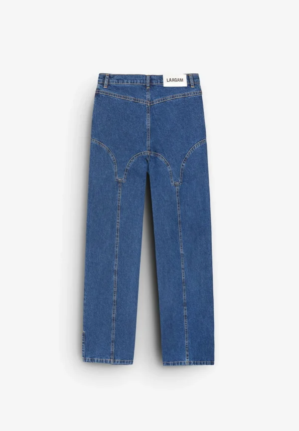 LAAGAM | Pantalon De-Nimes Indigo-Mujer Pantalones