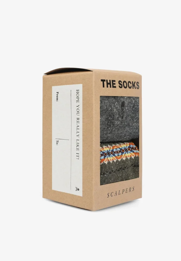scalperscompany Pack Calcetines Moteados Navidad-Hombre Calcetines