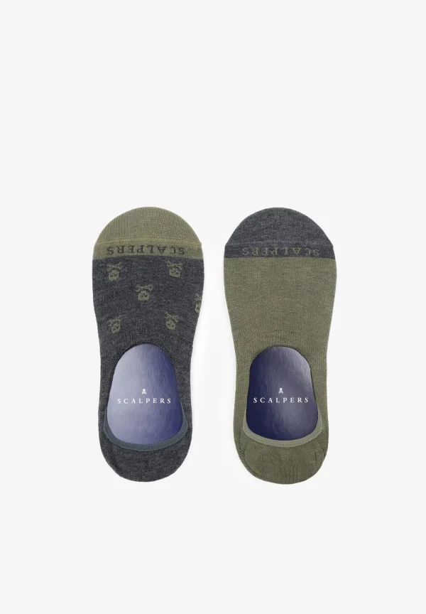 scalperscompany Pack Calcetines Pinkies Calaveras-Hombre Calcetines