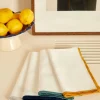 scalperscompany Pack Servilletas Lino Borde Contraste-Home Manteleria