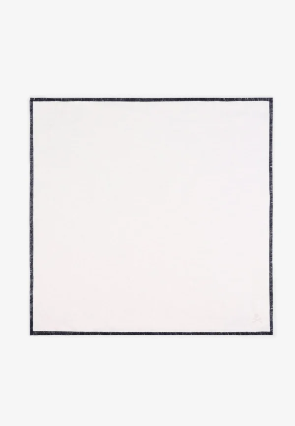 scalperscompany Pack Servilletas Lino Borde Contraste-Home Manteleria