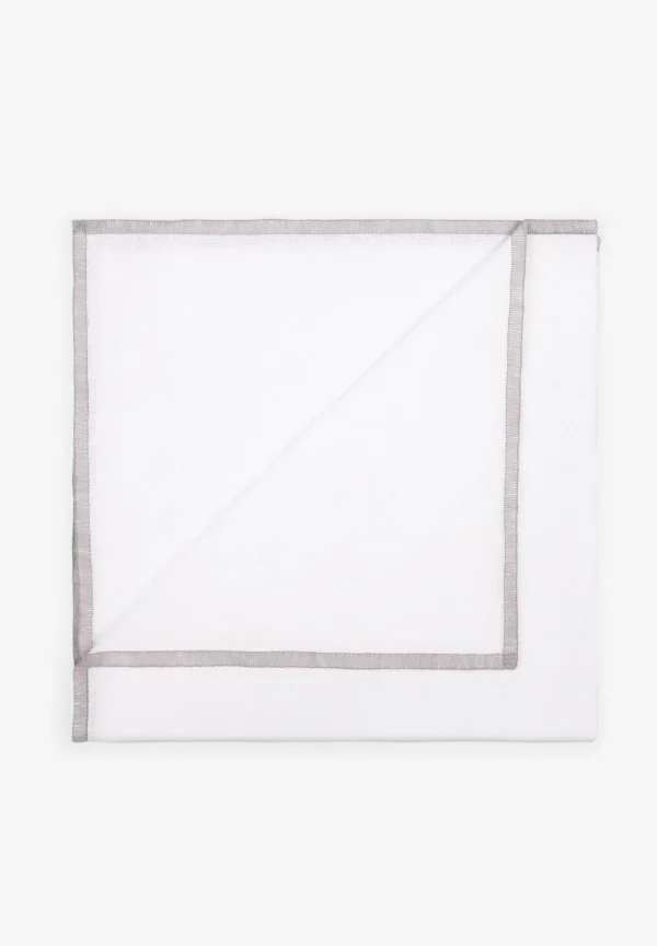 scalperscompany Pack Servilletas Lino Borde Contraste-Home Manteleria