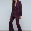 scalperscompany Pantalon Cuadros Ankle Flare-Mujer Total Look