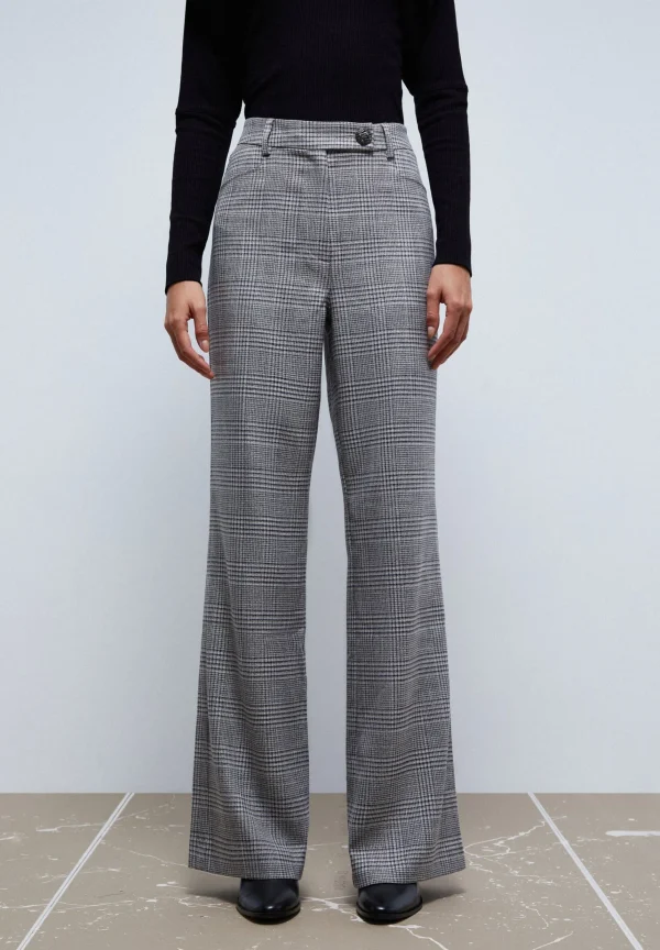 scalperscompany Pantalon Cuadros Detalle Boton-Mujer Total Look