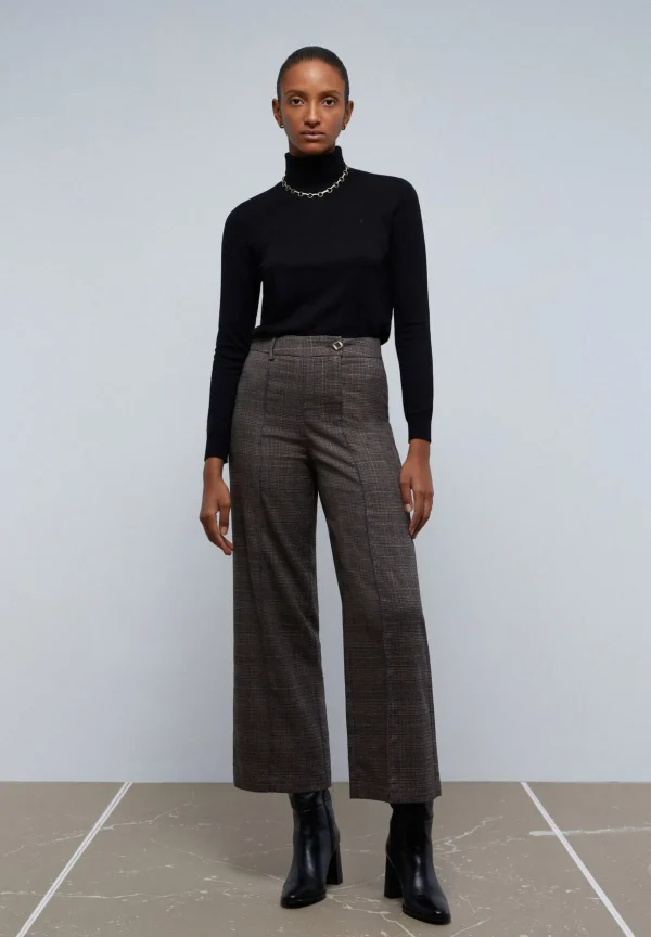 scalperscompany Pantalon Cuadros Pernera Cruzada-Mujer Total Look