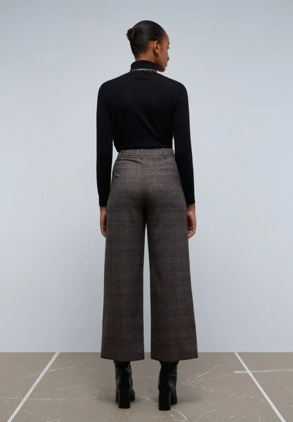 scalperscompany Pantalon Cuadros Pernera Cruzada-Mujer Total Look
