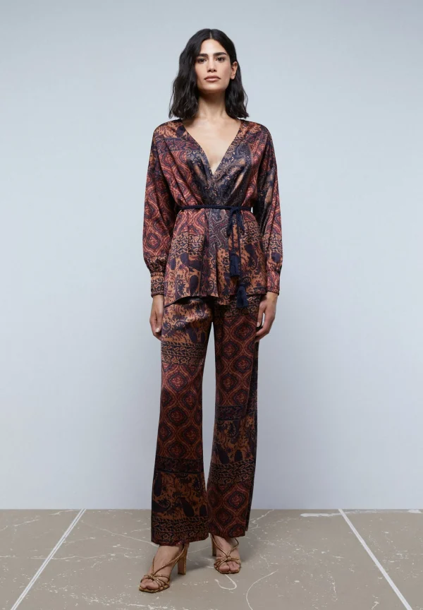 scalperscompany Pantalon Fluido Print-Mujer Coleccion