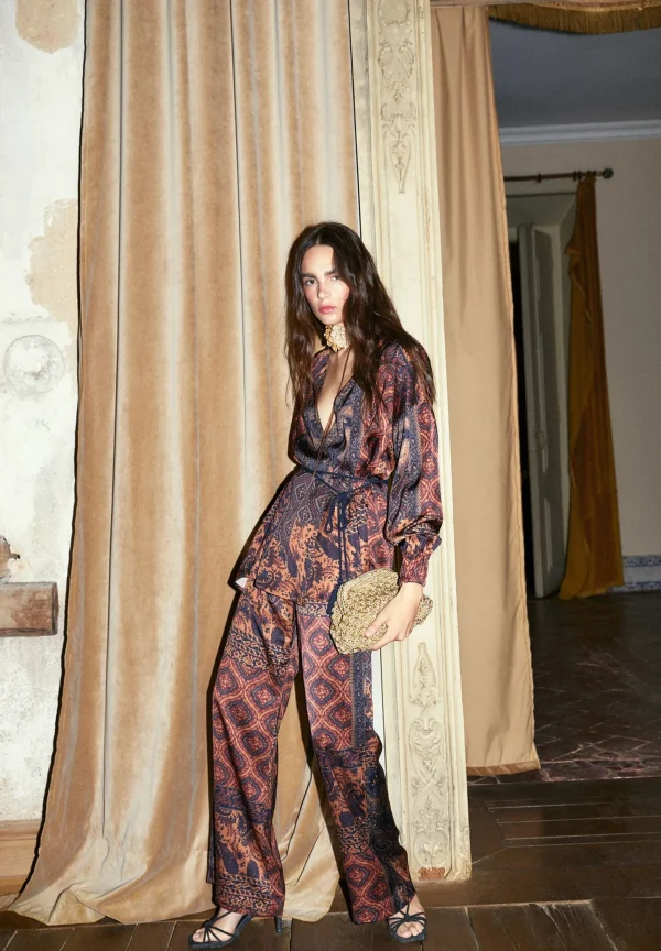 scalperscompany Pantalon Fluido Print-Mujer La Gran Fiesta