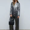 scalperscompany Pantalon Palazzo Satinado-Mujer Coleccion