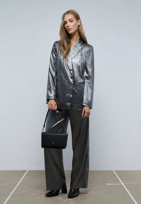scalperscompany Pantalon Palazzo Satinado-Mujer Coleccion