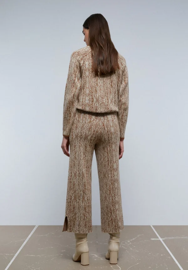 scalperscompany Pantalon Punto Detalles Aberturas-Mujer Total Look
