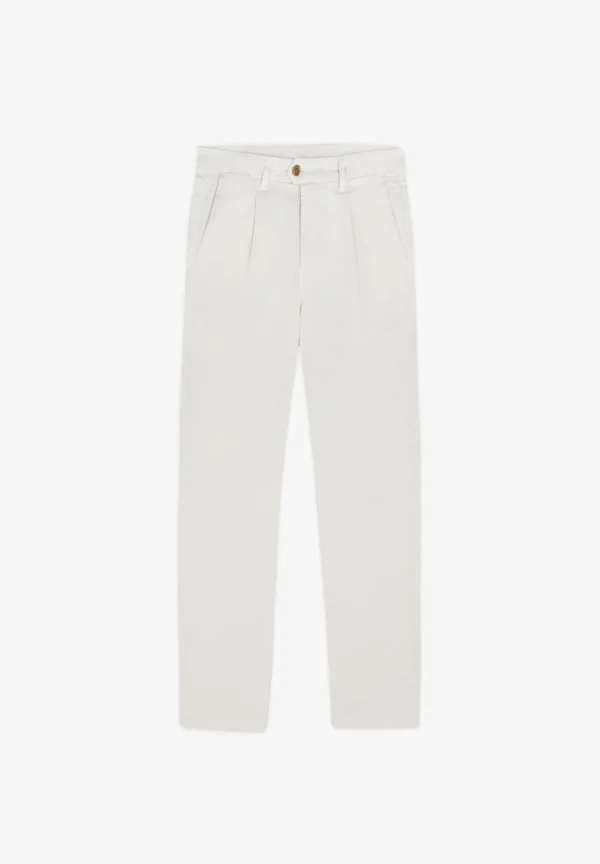 scalperscompany Pantalon Relaxed Chino Pinzas-Hombre Pantalones