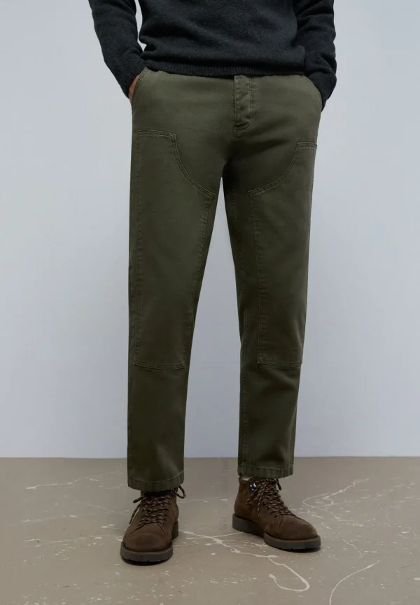 scalperscompany Pantalon Sarga Costuras-Hombre Pantalones
