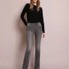 scalperscompany Pantalon Vaquero Bootcut-Mujer Jeans