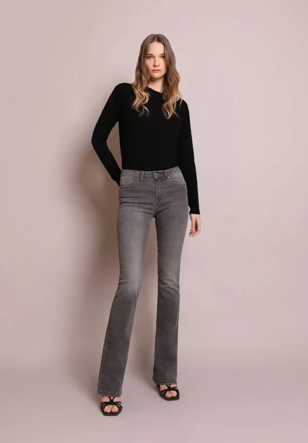 scalperscompany Pantalon Vaquero Bootcut-Mujer Jeans