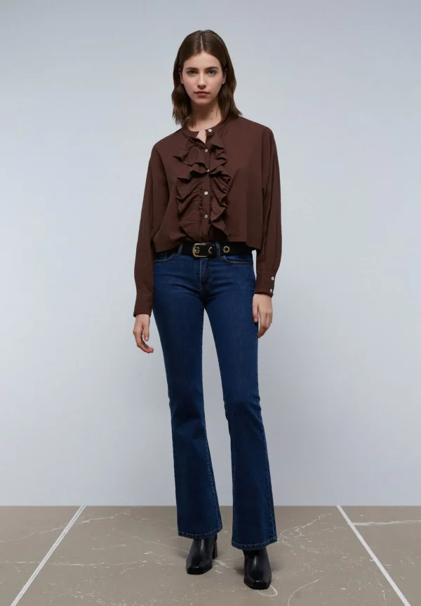 scalperscompany Pantalon Vaquero Bootcut-Mujer Jeans
