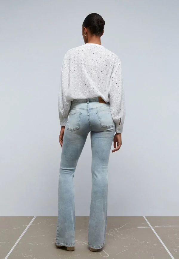 scalperscompany Pantalon Vaquero Bootcut-Mujer Jeans