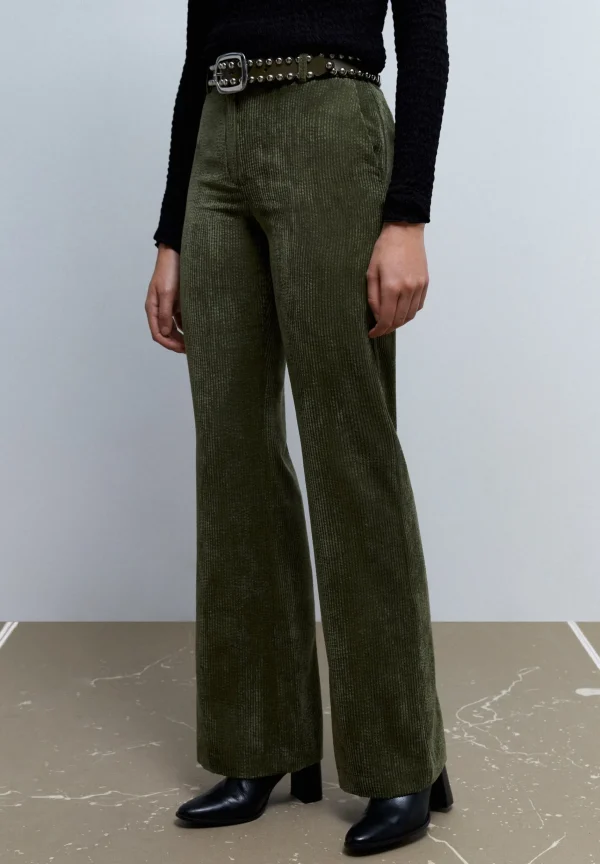 scalperscompany Pantalon Wide Leg Pana-Mujer Pantalones