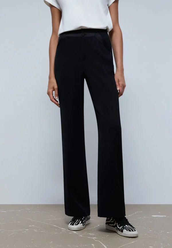 scalperscompany Pantalon Wide Leg Tipo Esmoquin-Mujer Coleccion