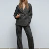 scalperscompany Pantalon Zigzag Lurex-Mujer Total Look