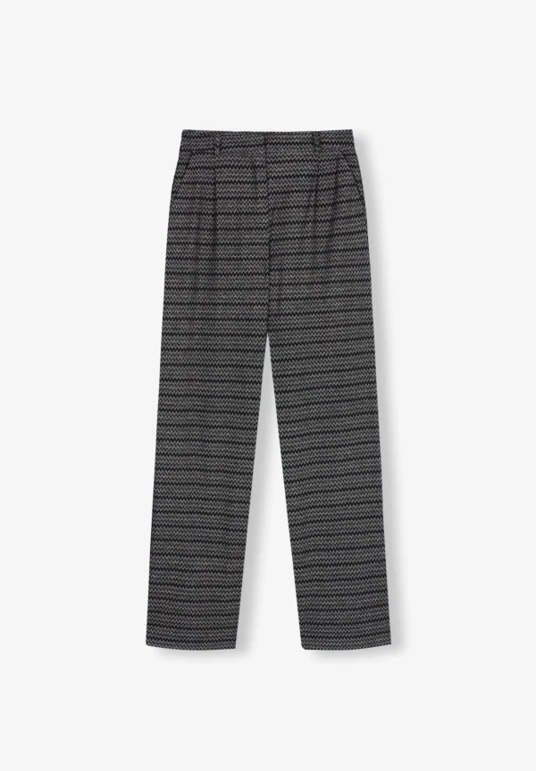 scalperscompany Pantalon Zigzag Lurex-Mujer Total Look