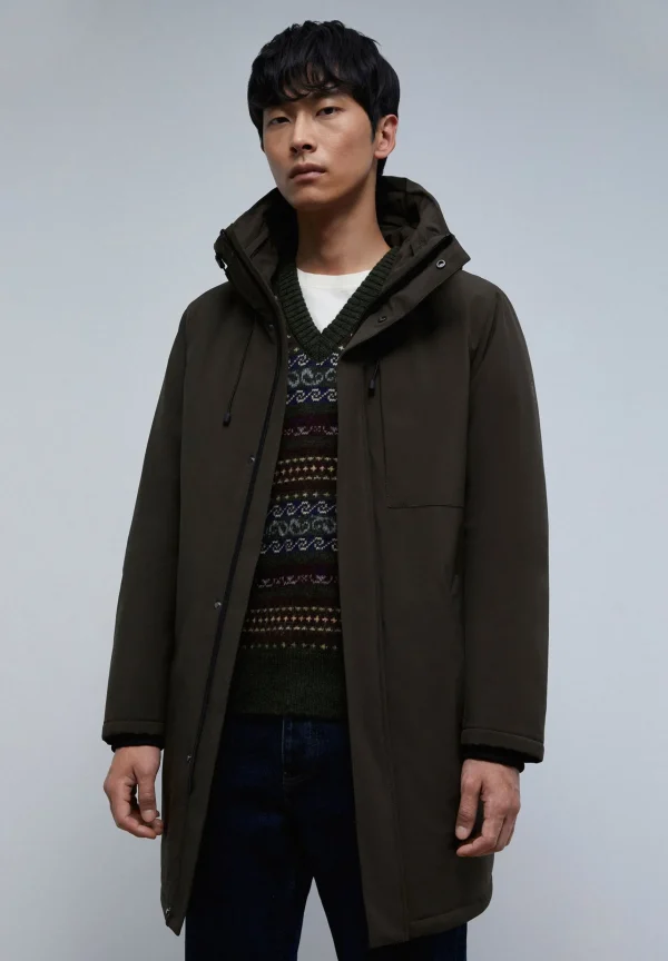 scalperscompany Parka Corte Laser-Hombre Abrigos Y Chaquetas