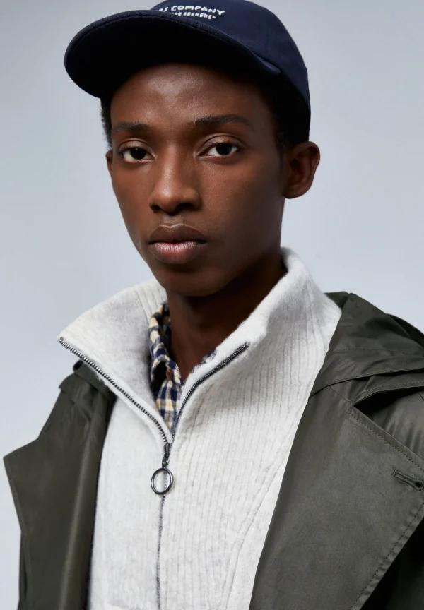 scalperscompany Parka Encerada Detalle Cuello-Hombre Abrigos Y Chaquetas
