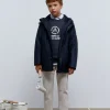 scalperscompany Parka Impermeable-Niños Abrigos Y Chaquetas