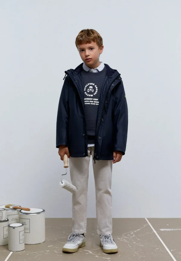scalperscompany Parka Impermeable-Niños Abrigos Y Chaquetas