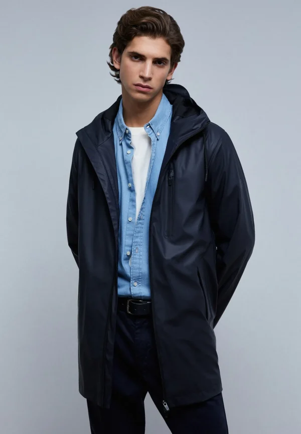 scalperscompany Parka Impermeable-Hombre Abrigos Y Chaquetas