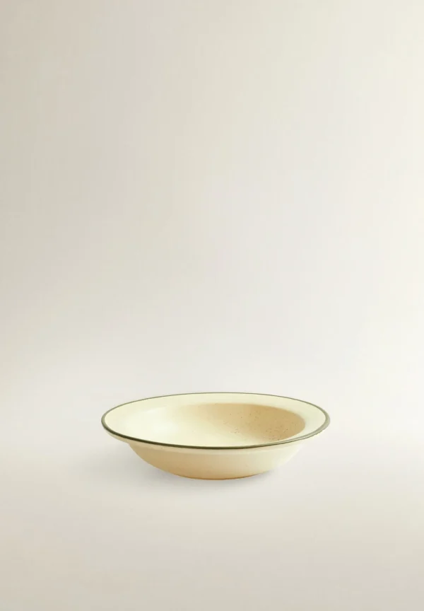 scalperscompany Plato Hondo Detalle Contraste Filo-Home Vajilla