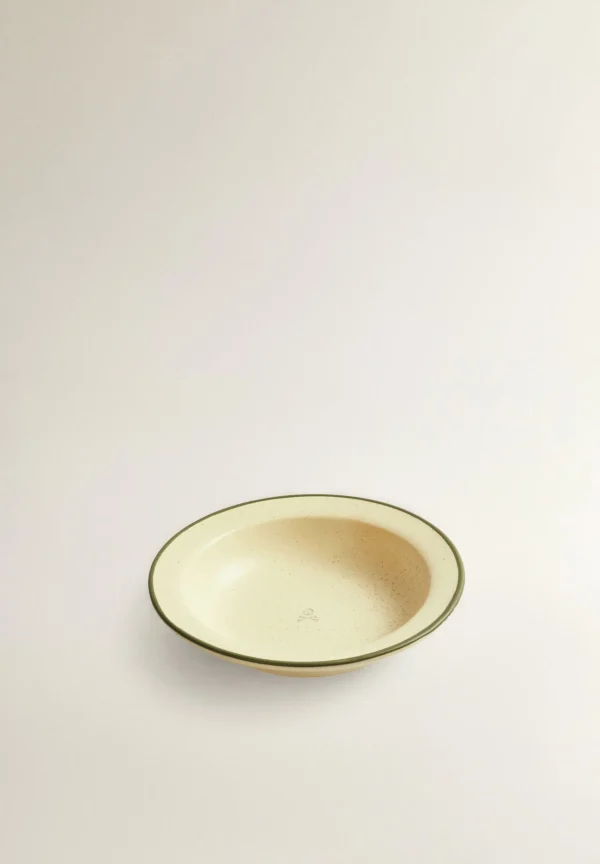 scalperscompany Plato Hondo Detalle Contraste Filo-Home Vajilla