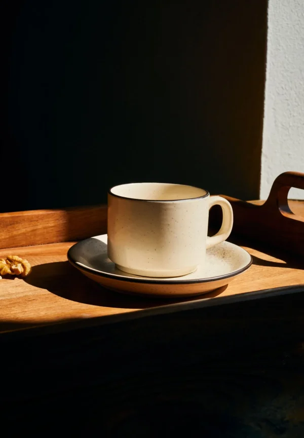 scalperscompany Plato Taza Cafe Ceramica Filo-Home Vajilla