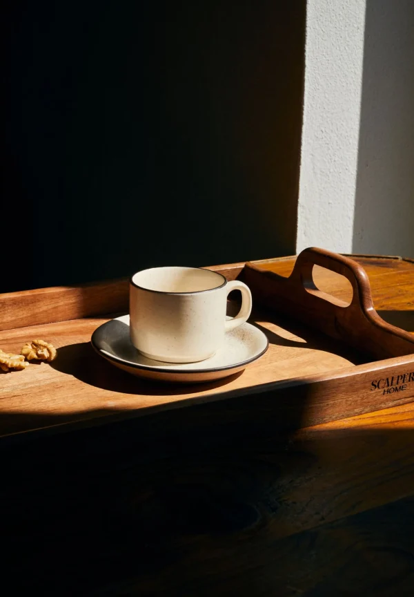 scalperscompany Plato Taza Cafe Ceramica Filo-Home Vajilla