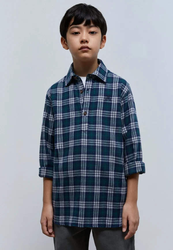 scalperscompany Polera Cuadros Tartan-Niños Camisas