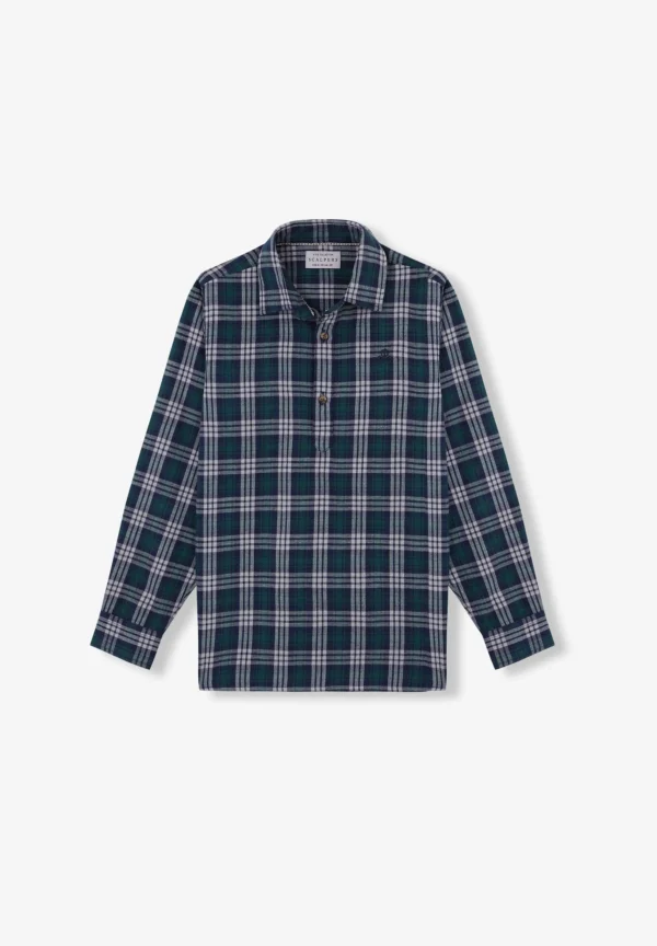 scalperscompany Polera Cuadros Tartan-Niños Camisas