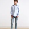 scalperscompany Polera Oxford Calavera Contraste-Niños Mini Me