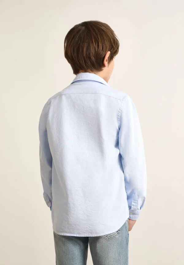 scalperscompany Polera Oxford Calavera Contraste-Niños Mini Me