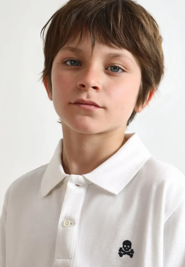 scalperscompany Polo Basico Calavera-Niños Mini Me
