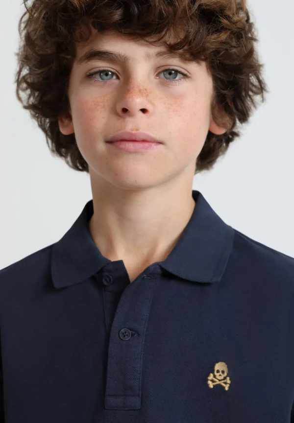 scalperscompany Polo Basico Calavera-Niños Mini Me