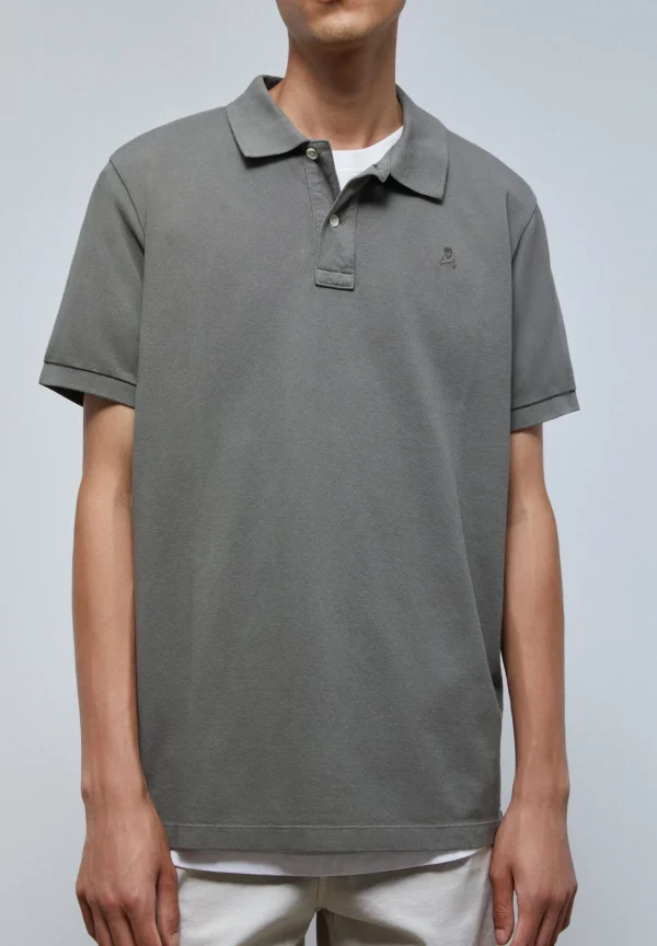 scalperscompany Polo Basico Calavera-Hombre Polos